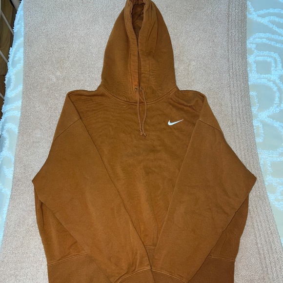 Women's Nike Sportswear Club Fleece Pullover Hoodie in Cinnamon Size L - Picture 1 of 5